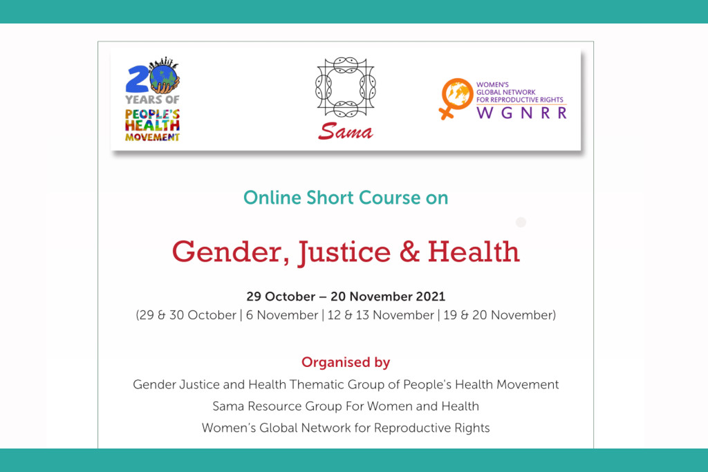 IPHU short course on Gender, Justice and Health